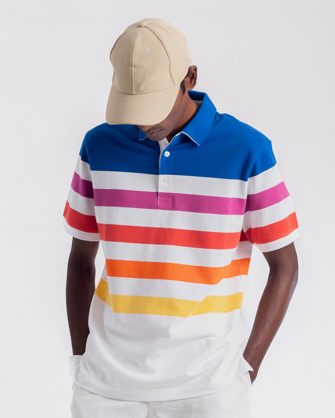 Multi colored polo shirts best sale