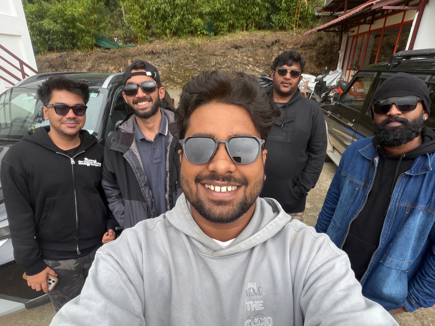 The crew, road trip stop