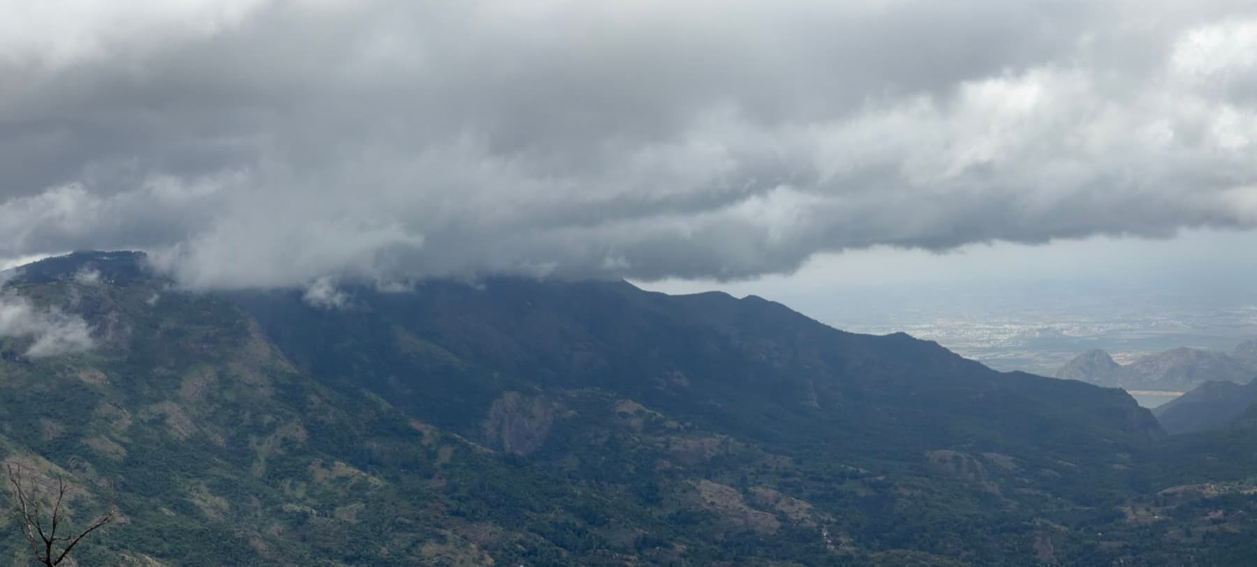 Clouds rolling over the hills
