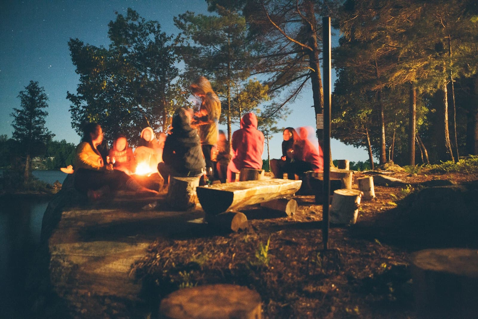 Bonfire night on the beach
